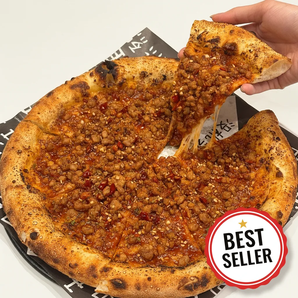 Mala Porky Pizza — Byond Walls bestselling pizza in KL | 撞墙招牌麻辣猪肉披萨